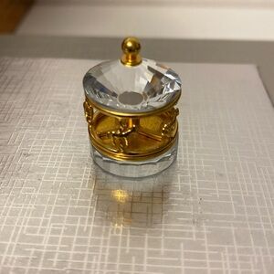 Retired Vintage Swarovski Crystal Mini Carousel